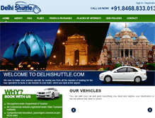 Tablet Screenshot of delhishuttle.com